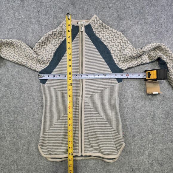 Smartwool Dacono Sweater Womens XS Full Zip Merino Wool Geometric Cardigan - Picture 7 of 16